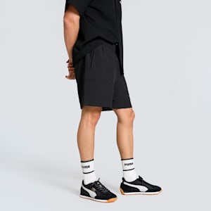 WARDROBE Essentials Men's Relaxed Fit  6" Cargo Shorts, PUMA Black, extralarge-IND